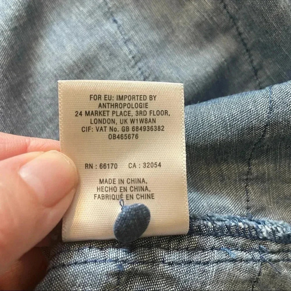 Holding Horses Denim Embroidered Blouse - Picture 7 of 8